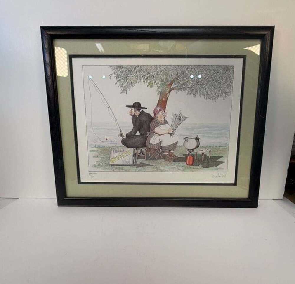 Martin Holt Fresh Gefilte Fish Limited Edition Print 167/300 Framed Art